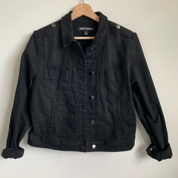 Black jean jacket - Picture 1 of 3